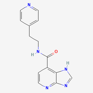 molecular formula C14H13N5O B2481648 N-(2-(pyridin-4-yl)ethyl)-3H-imidazo[4,5-b]pyridine-7-carboxamide CAS No. 1421442-19-4