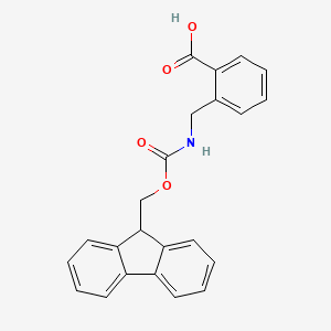 molecular formula C23H19NO4 B2481653 Fmoc-(2-aminomethyl) benzoic acid CAS No. 219640-94-5; 882847-15-6
