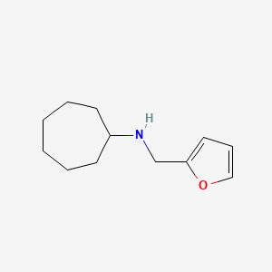 molecular formula C12H19NO B2481667 N-(furan-2-ylmethyl)cycloheptanamine CAS No. 869942-67-6