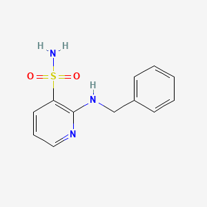 molecular formula C12H13N3O2S B2481672 2-(Benzylamino)pyridine-3-sulfonamide CAS No. 1291865-89-8