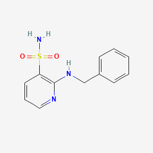 molecular formula C12H13N3O2S B2481672 2-(苄基氨基)吡啶-3-磺酰胺 CAS No. 1291865-89-8