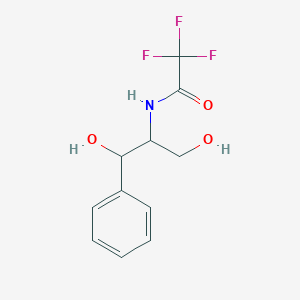 molecular formula C11H12F3NO3 B2481674 N-(1,3-二羟基-1-苯基丙烷-2-基)-2,2,2-三氟乙酰胺 CAS No. 1227059-91-7