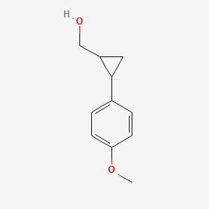 B2481675 [2-(4-Methoxyphenyl)cyclopropyl]methanol CAS No. 1352898-22-6