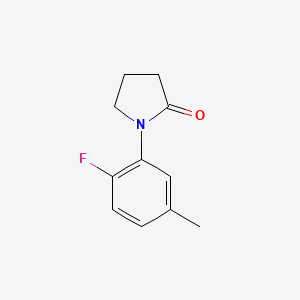 molecular formula C11H12FNO B2481681 1-(2-Fluoro-5-methylphenyl)pyrrolidin-2-one CAS No. 2279122-51-7