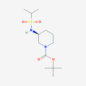molecular formula C13H26N2O4S B2481702 (S)-tert-Butyl 3-(propane-2-sulfonamido)piperidine-1-carboxylate CAS No. 1349702-34-6