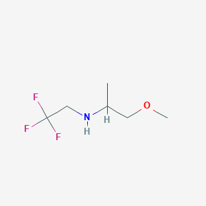 molecular formula C6H12F3NO B2481709 (1-Methoxypropan-2-yl)(2,2,2-trifluoroethyl)amine CAS No. 1021058-17-2