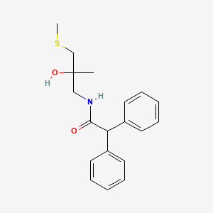 molecular formula C19H23NO2S B2481715 N-(2-羟基-2-甲基-3-(甲硫基)丙基)-2,2-二苯乙酰胺 CAS No. 1396749-90-8