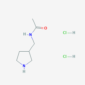 molecular formula C7H16Cl2N2O B2481747 N-[(pyrrolidin-3-yl)methyl]acetamide dihydrochloride CAS No. 1909313-68-3