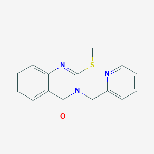 molecular formula C15H13N3OS B2481748 2-(methylthio)-3-(pyridin-2-ylmethyl)quinazolin-4(3H)-one CAS No. 2195878-27-2