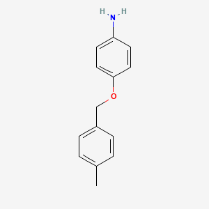 molecular formula C14H15NO B2481768 4-[(4-Methylbenzyl)oxy]aniline CAS No. 53324-08-6