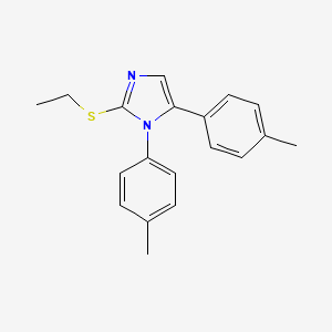molecular formula C19H20N2S B2481784 2-(ethylthio)-1,5-di-p-tolyl-1H-imidazole CAS No. 1207038-63-8