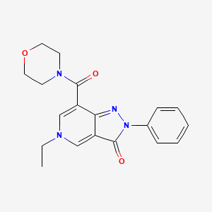5-ethyl-7-(morpholine-4-carbonyl)-2-phenyl-2H-pyrazolo[4,3-c]pyridin-3(5H)-one