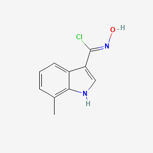 (3Z)-N-Hydroxy-7-methyl-1H-indole-3-carboximidoyl chloride