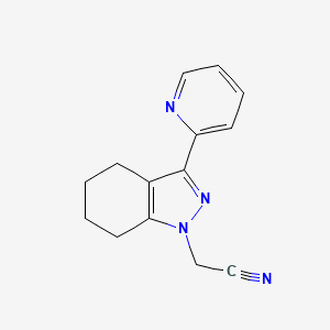 2-[3-(pyridin-2-yl)-4,5,6,7-tetrahydro-1H-indazol-1-yl]acetonitrile