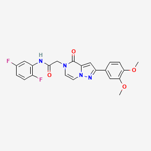 N-(2,5-difluorophenyl)-2-(2-(3,4-dimethoxyphenyl)-4-oxopyrazolo[1,5-a]pyrazin-5(4H)-yl)acetamide