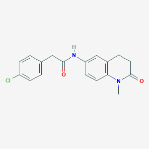 2-(4-chlorophenyl)-N-(1-methyl-2-oxo-1,2,3,4-tetrahydroquinolin-6-yl)acetamide