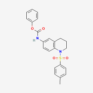 molecular formula C23H22N2O4S B2481840 Phenyl (1-tosyl-1,2,3,4-tetrahydroquinolin-6-yl)carbamate CAS No. 899983-54-1