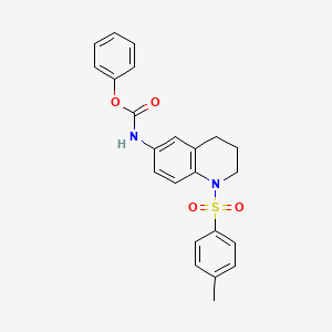 molecular formula C23H22N2O4S B2481840 Phenyl-(1-Tosyl-1,2,3,4-tetrahydrochinolin-6-yl)carbamat CAS No. 899983-54-1