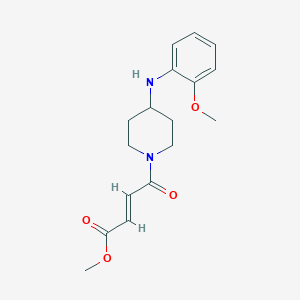 Methyl (E)-4-[4-(2-methoxyanilino)piperidin-1-yl]-4-oxobut-2-enoate