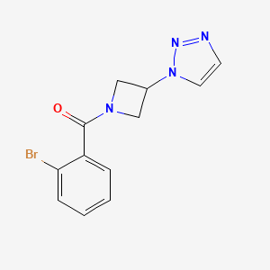 (3-(1H-1,2,3-triazol-1-yl)azetidin-1-yl)(2-bromophenyl)methanone