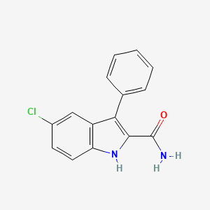 5-chloro-3-phenyl-1H-indole-2-carboxamide