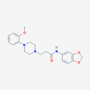 N-(1,3-benzodioxol-5-yl)-3-[4-(2-methoxyphenyl)-1-piperazinyl]propanamide