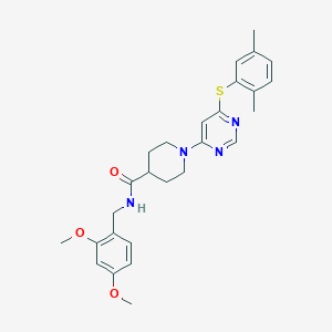 1-(2-chlorophenyl)-N-(2,4-difluorobenzyl)-5-pyridin-3-yl-1H-1,2,3-triazole-4-carboxamide