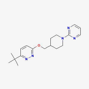 3-Tert-butyl-6-[(1-pyrimidin-2-ylpiperidin-4-yl)methoxy]pyridazine