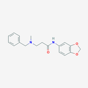 N-(1,3-benzodioxol-5-yl)-3-[benzyl(methyl)amino]propanamide