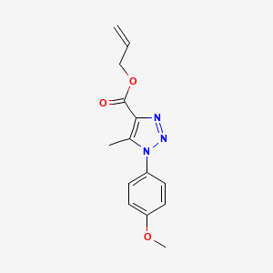 molecular formula C14H15N3O3 B2481953 丙-2-烯基-1-(4-甲氧苯基)-5-甲基-三唑-4-甲酸酯 CAS No. 2380192-54-9