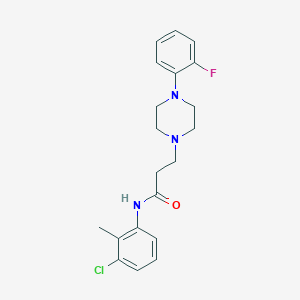 N-(3-chloro-2-methylphenyl)-3-[4-(2-fluorophenyl)piperazin-1-yl]propanamide
