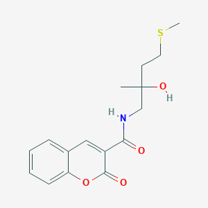 N-(2-hydroxy-2-methyl-4-(methylthio)butyl)-2-oxo-2H-chromene-3-carboxamide