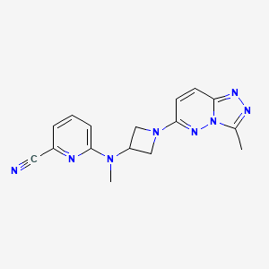 6-(Methyl(1-(3-methyl-[1,2,4]triazolo[4,3-b]pyridazin-6-yl)azetidin-3-yl)amino)picolinonitrile