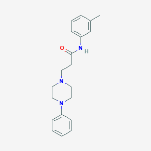 N-(3-methylphenyl)-3-(4-phenylpiperazin-1-yl)propanamide