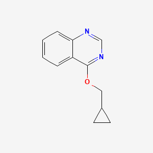 molecular formula C12H12N2O B2482001 4-(Cyclopropylmethoxy)quinazoline CAS No. 2197497-99-5
