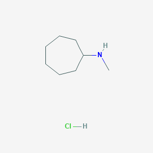 molecular formula C8H18ClN B2482017 N-Methylcycloheptanamine hydrochloride CAS No. 1255718-16-1; 42870-65-5