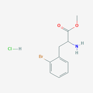 molecular formula C10H13BrClNO2 B2482018 Methyl 2-amino-3-(2-bromophenyl)propanoate hydrochloride CAS No. 147890-64-0