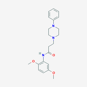 N-(2,5-dimethoxyphenyl)-3-(4-phenylpiperazin-1-yl)propanamide