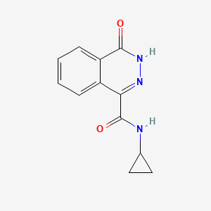 molecular formula C12H11N3O2 B2482055 N-cyclopropyl-4-oxo-3,4-dihydrophthalazine-1-carboxamide CAS No. 524039-96-1