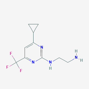 N-[4-Cyclopropyl-6-(trifluoromethyl)pyrimidin-2-YL]ethane-1,2-diamine