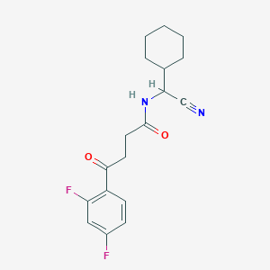 molecular formula C18H20F2N2O2 B2482062 N-[cyano(cyclohexyl)methyl]-4-(2,4-difluorophenyl)-4-oxobutanamide CAS No. 1384568-61-9