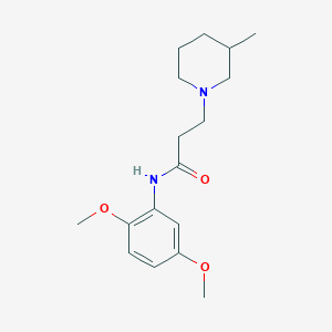 N-(2,5-dimethoxyphenyl)-3-(3-methylpiperidin-1-yl)propanamide