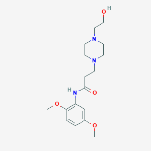 N-(2,5-Dimethoxy-phenyl)-3-[4-(2-hydroxy-ethyl)-piperazin-1-yl]-propionamide