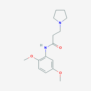 N-(2,5-dimethoxyphenyl)-3-(pyrrolidin-1-yl)propanamide