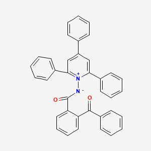 molecular formula C37H26N2O2 B2482108 1-[(2-Benzoylbenzoyl)azanidyl]-2,4,6-triphenylpyridin-1-ium CAS No. 83254-45-9