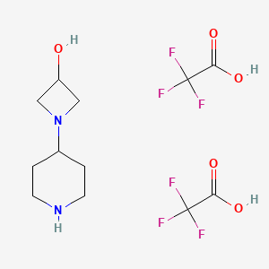1-(Piperidin-4-yl)azetidin-3-ol bis-2,2,2-trifluoroacetic acid salt
