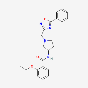 2-ethoxy-N-(1-((5-phenyl-1,2,4-oxadiazol-3-yl)methyl)pyrrolidin-3-yl)benzamide