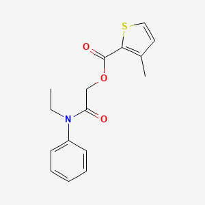2-(Ethyl(phenyl)amino)-2-oxoethyl 3-methylthiophene-2-carboxylate