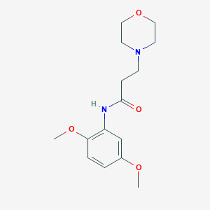 molecular formula C15H22N2O4 B248214 N-(2,5-dimethoxyphenyl)-3-(morpholin-4-yl)propanamide 