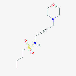 molecular formula C12H22N2O3S B2482156 N-(4-morpholinobut-2-yn-1-yl)butane-1-sulfonamide CAS No. 1396784-28-3